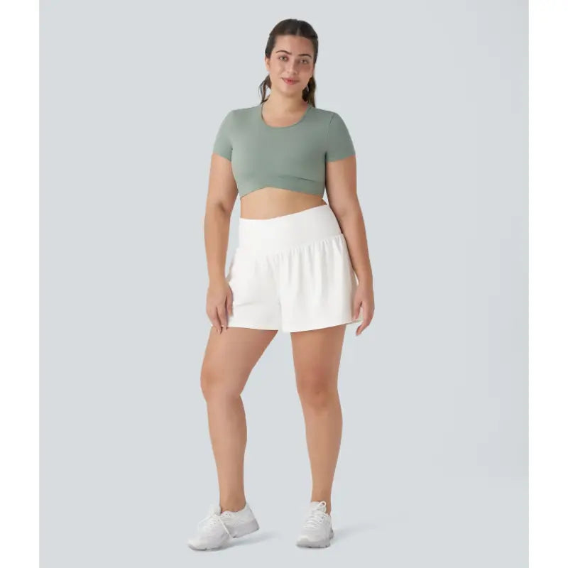 Yara™ | Ultra Comfortabele 2‑in‑1 Yoga Short